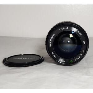 Five Star Minolta Mount Zoom Lens 35-75MM Wide Angle Toyo Optics Pre-owned